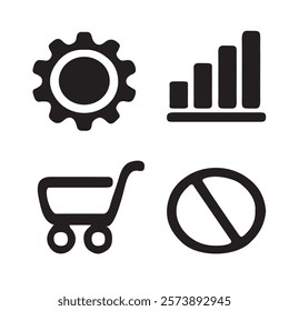 Business Icons Vector Collection Essential Business Icon 