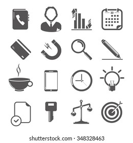 Business Icons. Vector illustration
