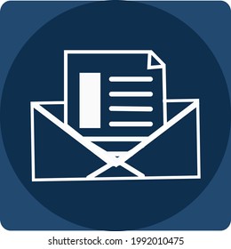 iconos de negocio, vector en líneas blancas y fondo azul