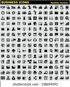 Business icons. Web, finance, human resource, management icons set. Quality vectors.