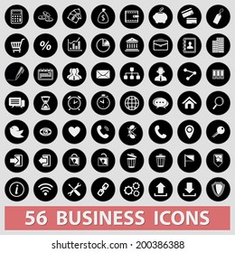 Business icons:finance, management, businessman, company, office, graphic,team, calculator, briefcase, email,hours, chart, home,talks, deal ...