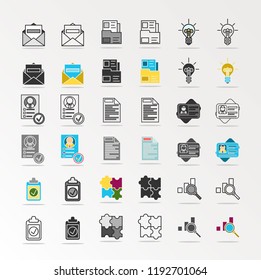 Business icons.vector illustration
