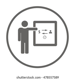  Business  icon,vector. Flat design.
