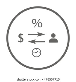  Business  icon,vector. Flat design.