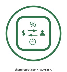  Business  icon,vector. Flat design.