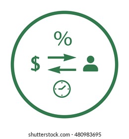  Business  icon,vector. Flat design.