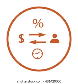  Business  icon,vector. Flat design.