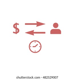  Business  icon,vector. Flat design.