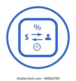  Business  icon,vector. Flat design.