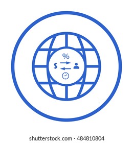  Business  icon,vector. Flat design.