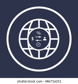  Business  icon,vector. Flat design.