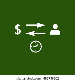  Business  icon,vector. Flat design.