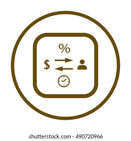  Business  icon,vector. Flat design.