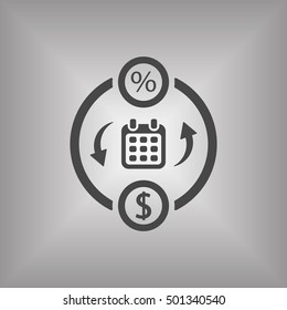  Business Icon,vector. Flat design.