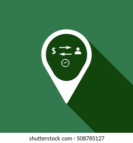  Business  icon,vector. Flat design.