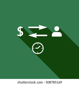  Business  icon,vector. Flat design.