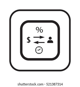  Business  icon,vector. Flat design.