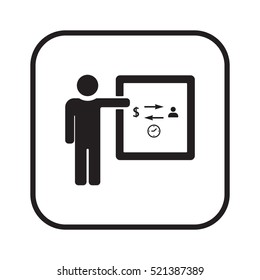  Business  icon,vector. Flat design.