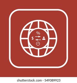  Business  icon,vector. Flat design.