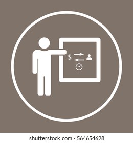  Business  icon,vector. Flat design.