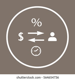  Business  icon,vector. Flat design.