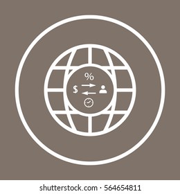  Business  icon,vector. Flat design.