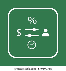  Business  icon,vector. Flat design.