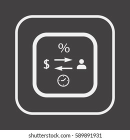  Business  icon,vector. Flat design.