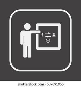  Business  icon,vector. Flat design.