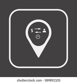  Business  icon,vector. Flat design.