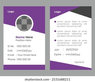  business Id card design template vector