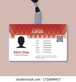 Business ID card template design