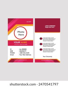 business id card template with minimalist elements