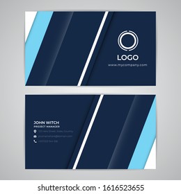 Business ID Card Template Mockup Abstract Simple Modern Premium Design Vector Graphic EPS10