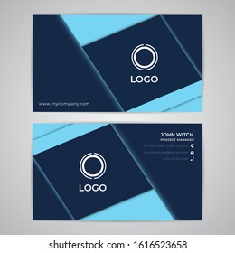 Business ID Card Template Mockup Abstract Simple Modern Premium Design Vector Graphic EPS10