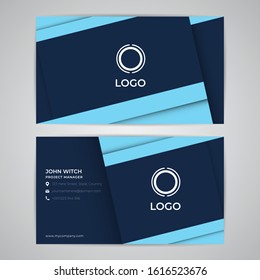 Business ID Card Template Mockup Abstract Simple Modern Premium Design Vector Graphic EPS10