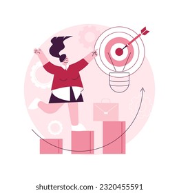 Business idea abstract concept vector illustration. Business plan, small business launcher, innovative development, creating new ideas, become a market leader, selling proposition abstract metaphor.