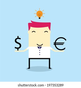Business idea bulb.