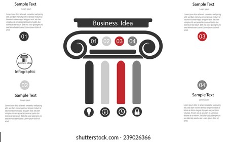 Business Idea Column Infographic