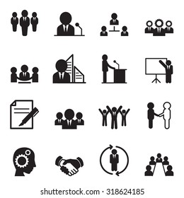 Business idea concept icons