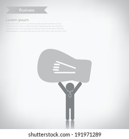 Business idea concept, vector eps10