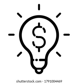 Business Idea Flat Icon Isolated On White Background