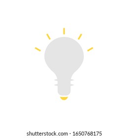 Vector de icono plano de idea de negocio