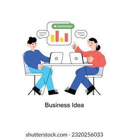 Business Idea  Flat Style Design Vector illustration. Stock illustration
