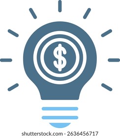 Business idea Glyph Two Colour Icon
