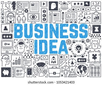 Business Idea - Hand drawn vector illustration