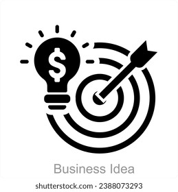 Idea de negocio y concepto de icono de idea