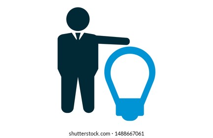 Business idea icon concept vector illustration.