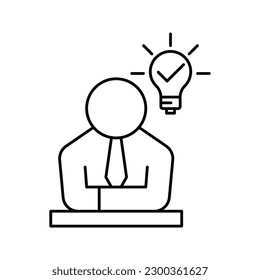 Business idea icon design. isolated on white background. vector illustration