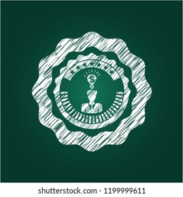 business idea icon drawn on a chalkboard